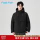 加厚棉服工装 快鱼2025冬新款 男士 风宽松外套挺括抗风保暖百搭棉衣