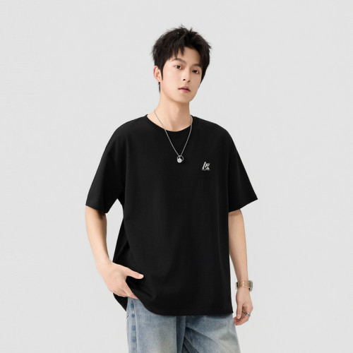 快鱼休闲宽松短袖T恤男