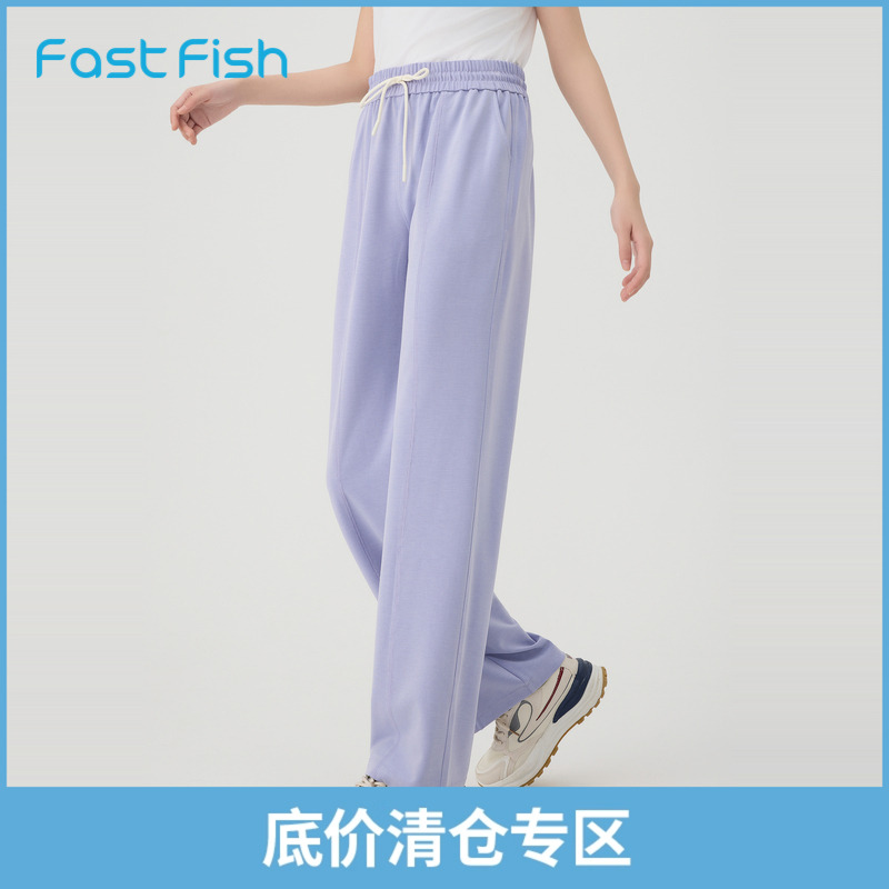 快鱼宽松舒适休闲裤运动