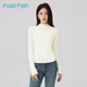 内搭半高领毛米色麻花针织衫 女2025年冬新款 打底衫 快鱼修身