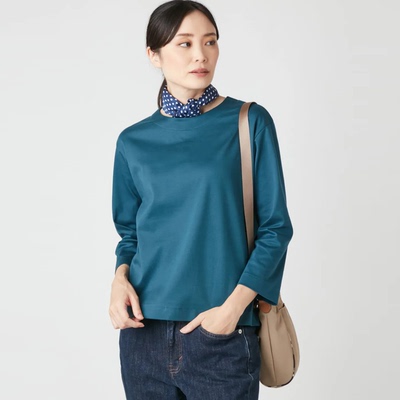 纽约克极简风纯棉7分袖T恤