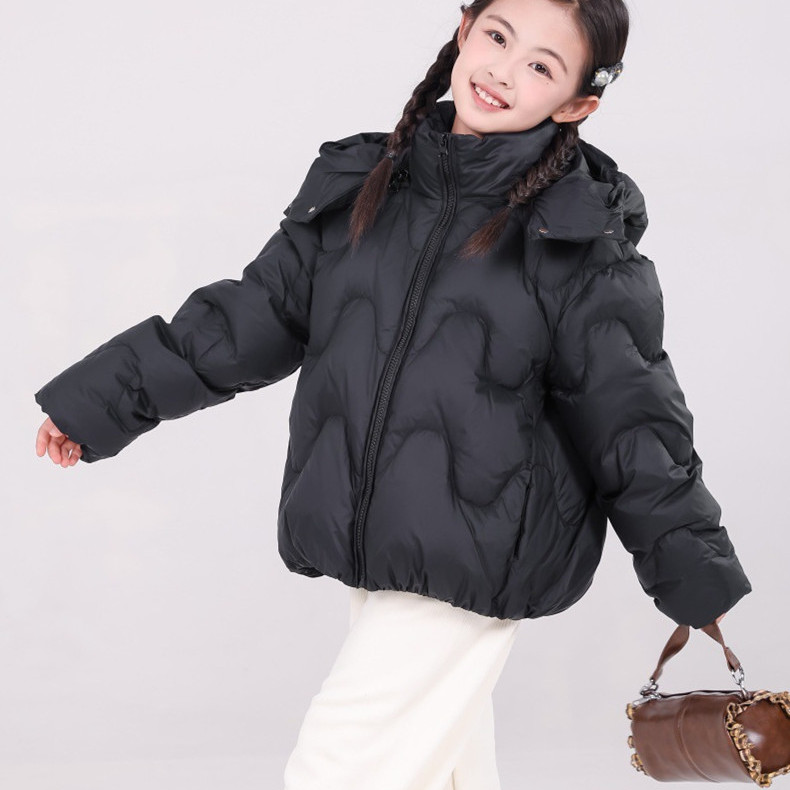 新款童装泡芙面包儿童羽绒服