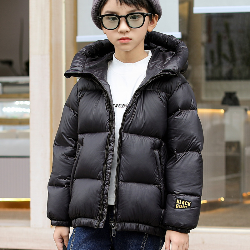 短款加厚男女童白鸭绒羽绒服