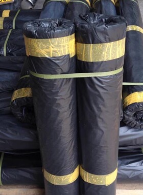 PE黑色塑料薄膜马路胶纸2.1米宽1.5米宽6丝加厚防潮不透光塑料布