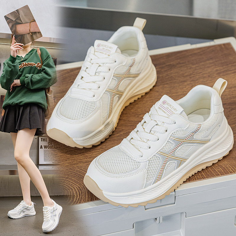 鞋子女ins潮百搭小众大码女鞋41到43夏天网面透气轻便软底跑步鞋