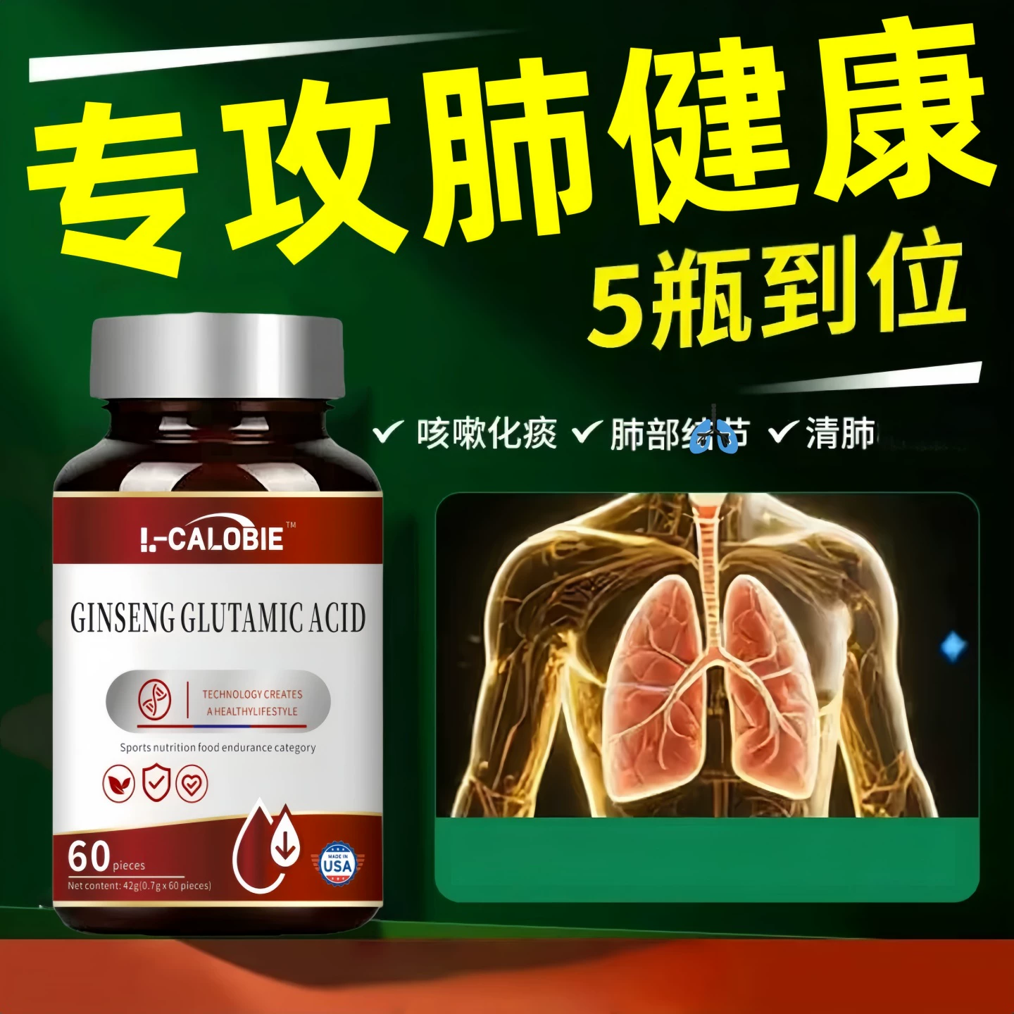 因倍扭人参皂苷清肺宝润肺安肺