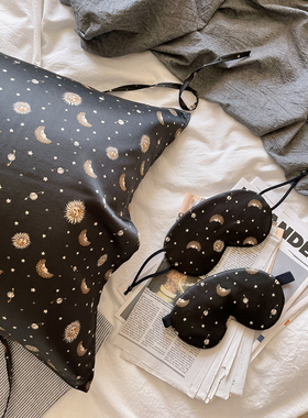 太阳神～ 双面真丝眼罩 印花睡眠眼罩 提升睡眠的好物～禁欲系男