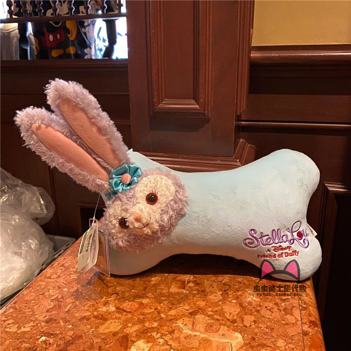 香港迪士尼乐园 星黛露stellalou卡通靠垫枕头汽车靠枕汽车头枕