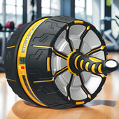 美国若赛健腹轮巨轮收腹卷腹初学者滚轮男女静音专业自动回弹器材