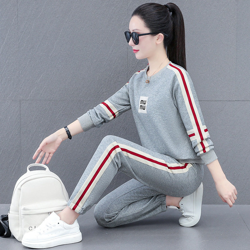 休闲运动服套装女士春季新款洋气