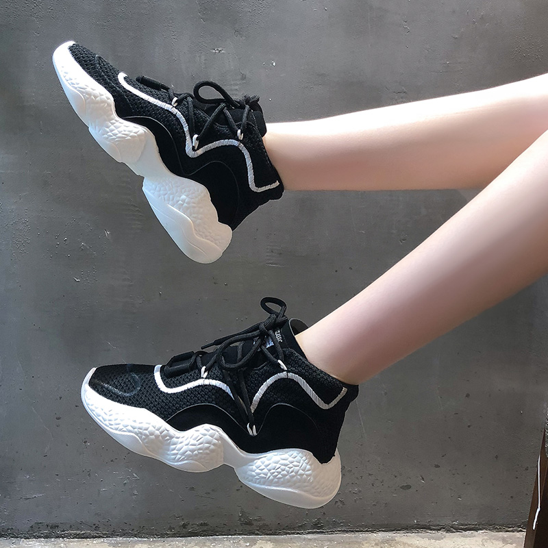 假一赔三运动鞋女韩版ulzzang 原宿 百搭ins超火跑步老爹鞋夏休闲2019新款
