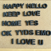 英文字母图钉26个英文字母留言板软木钉毛毡照片墙图钉工字钉装 饰