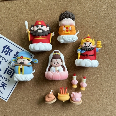 1个装观音文曲星3d图钉留言板软木钉毛毡照片墙图钉工字钉装饰