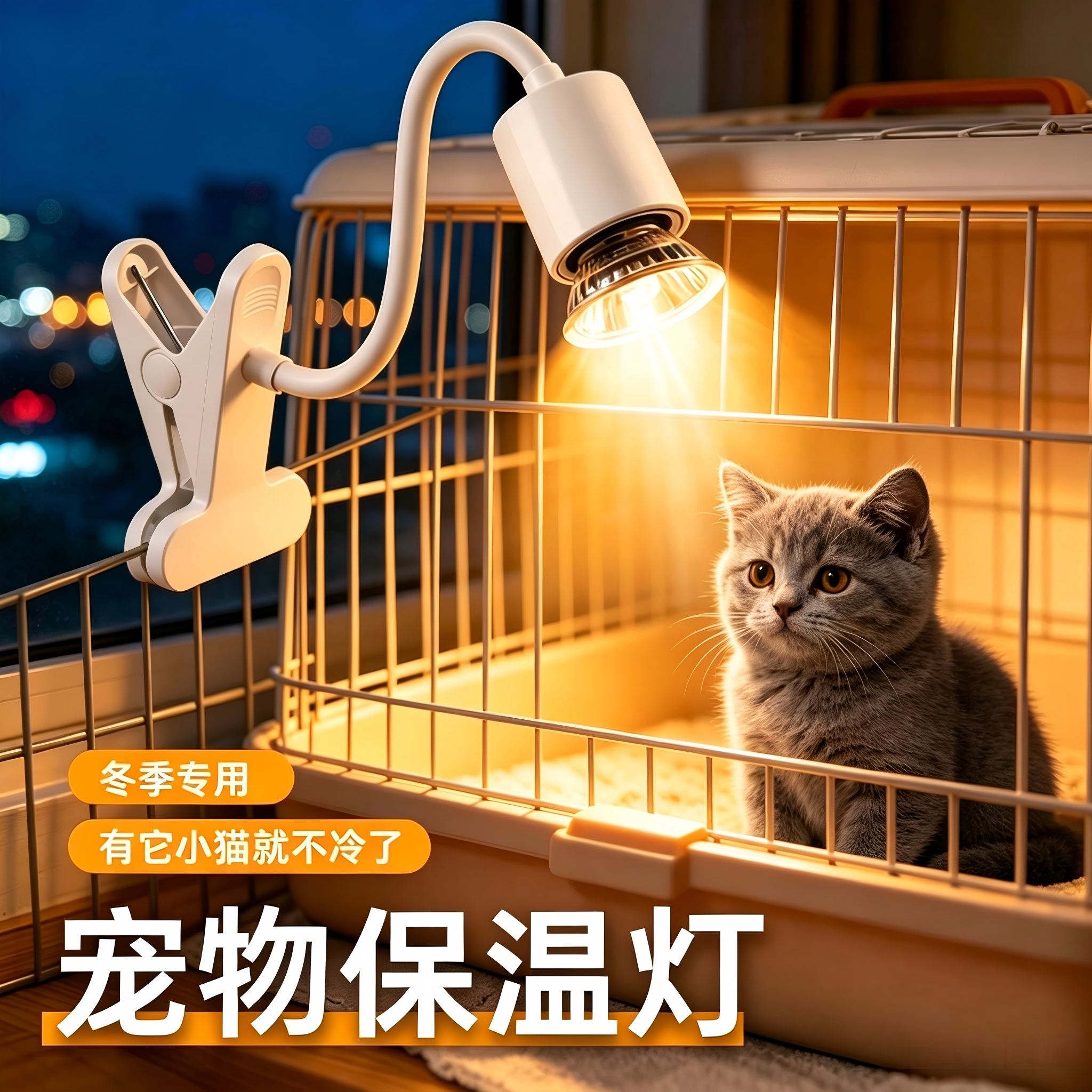 宠物保温灯猫咪狗狗加热灯恒温保暖繁育过冬爬宠家用通用加温灯具