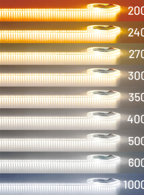 2000K2700K3000K3500K4000K5000K6000K10000K12V24V低压贴片灯带