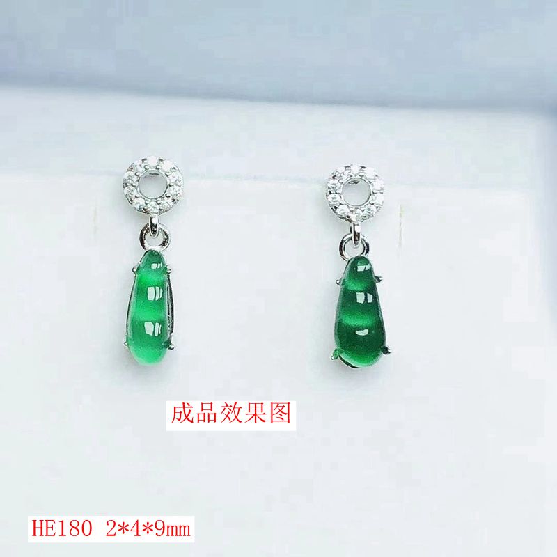 银空托小豆子福瓜异形蛋面耳钉