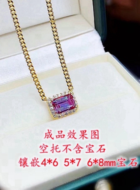其他女纯银锁骨链流行网红古巴链
