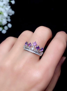 镶嵌翡翠碧玺祖母绿裸石戒指空托