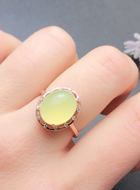 冰种翡翠裸石戒指空托