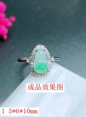 纯银葫芦戒指空托时尚网红流行款