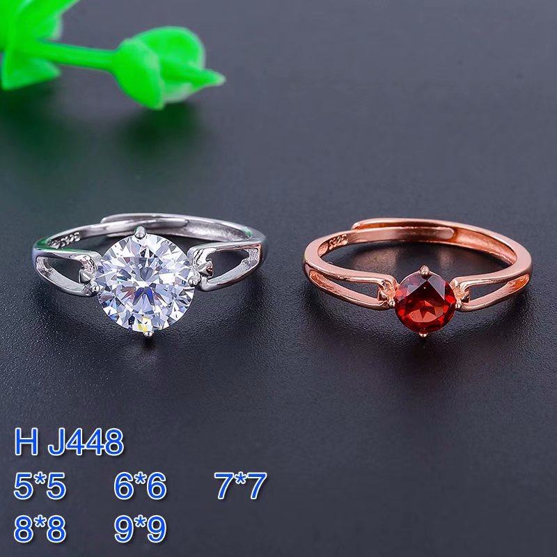 戒指成品刻面裸石莫桑钻