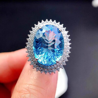 大尺寸镶嵌蜜蜡翡翠白玉戒指空托