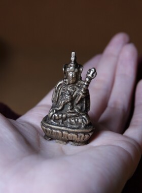 藏区到代利马铜小佛像可装藏嘎乌盒随身挂件吊坠供养摆件一图一物