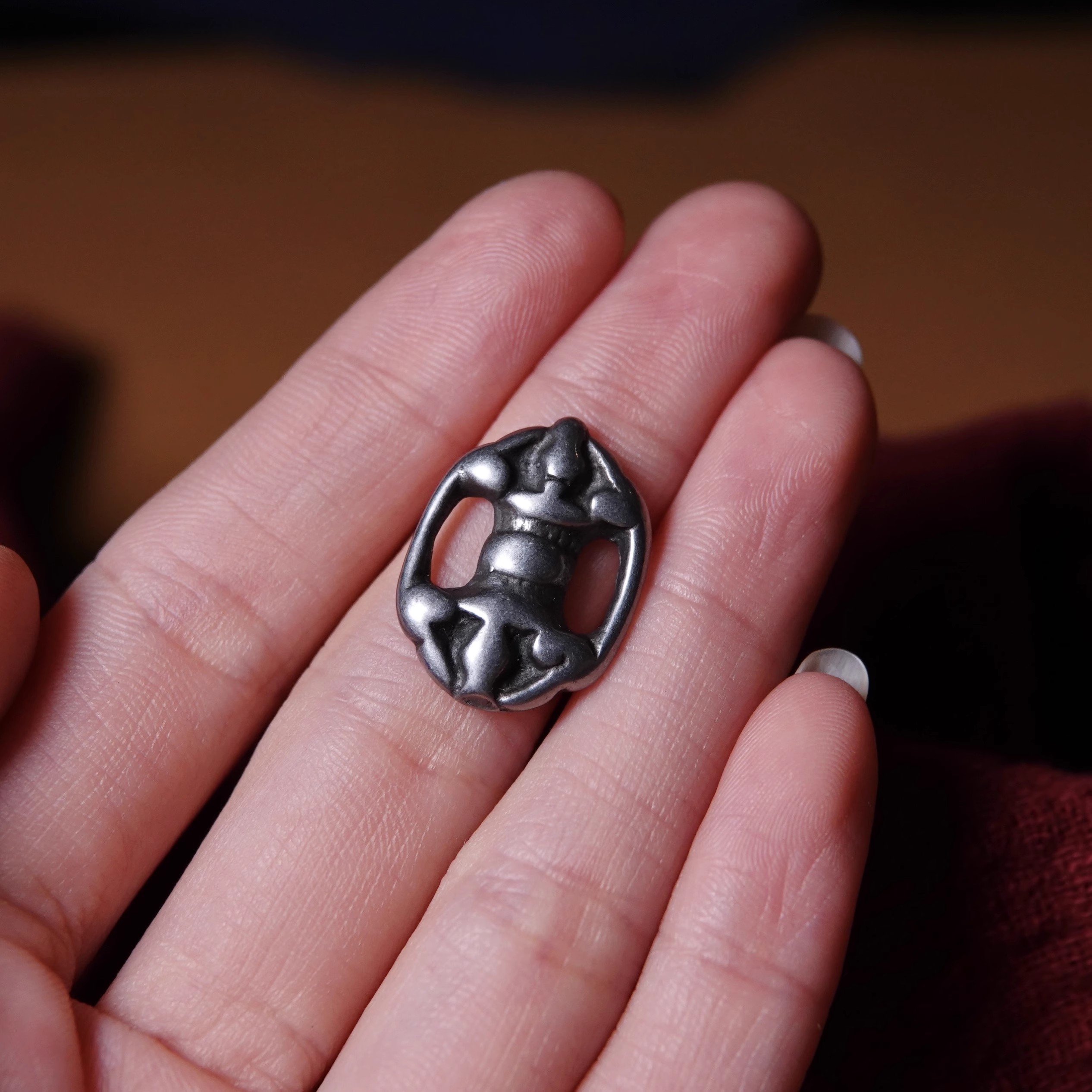 西藏利马铜老金刚杵经书扣随身配件文玩手工DIY念珠手串侧挂配饰