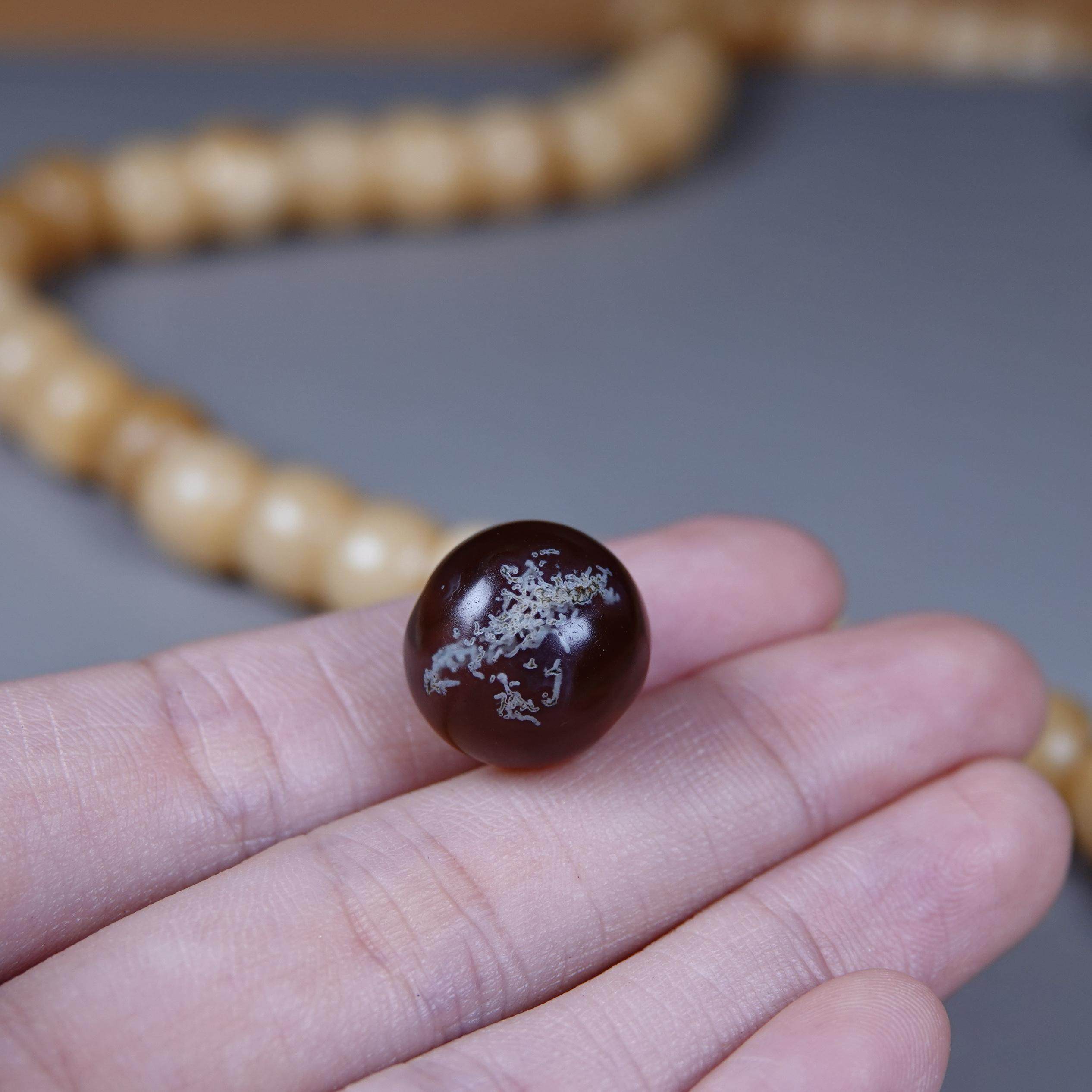 藏系傻开门老糖球玛瑙单珠特殊虫化珠天珠达洛散珠文玩diy念珠