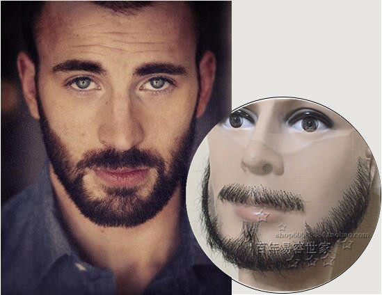 仿真络腮胡子 定做影视化妆胡子 假络腮胡子 影视化妆造型假胡子