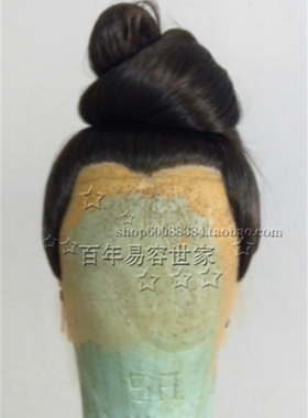 古装全上梳假发 皇贵妃造型假发 影视古装造型假发 前粘纱假头套