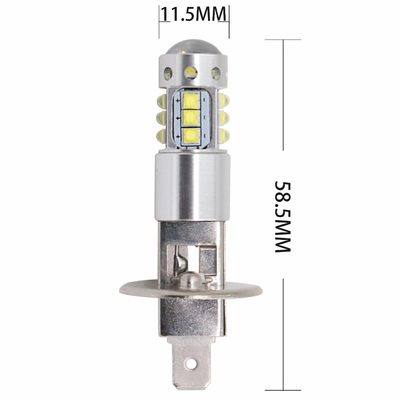 h1高亮led灯泡汽车大灯h3白光灯泡强光近光80W透镜聚光12V24V通用