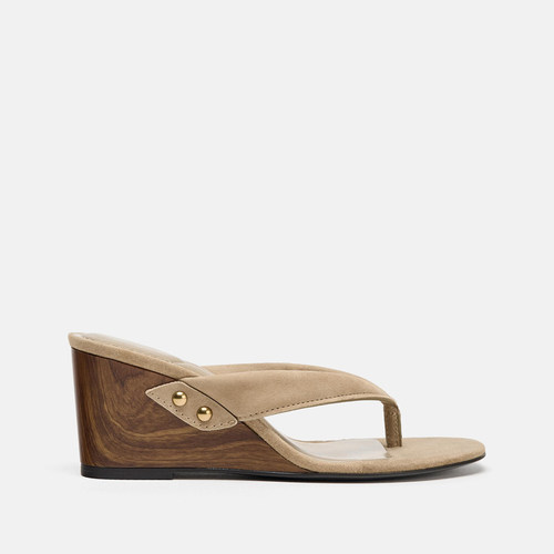 ZABATANA坡跟踩屎感高跟人字拖