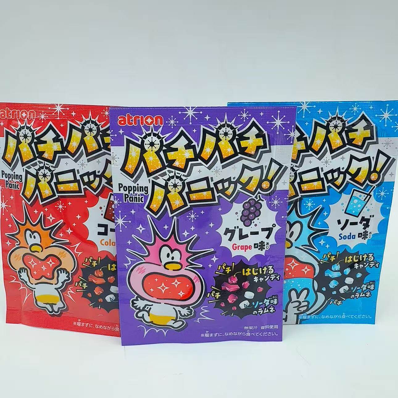 日本本土零食 MEISAN 跳跳糖 蜜瓜葡萄可乐汽水味5g