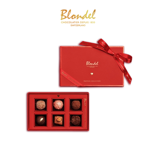 【婚庆喜糖】Blondel布隆德 松露形巧克力喜悦礼盒6颗高端伴手礼