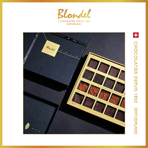 【母亲节礼物】Blondel布隆德 臻享黑巧克力礼盒20片高端进口零食