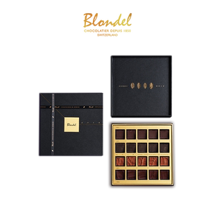 【情人节礼物】Blondel布隆德 臻享黑巧克力礼盒20片送女友生日礼