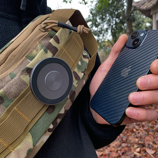 登山包手机磁吸盘molle固定扣莫利扣磁吸支架户外包背包手机快拆