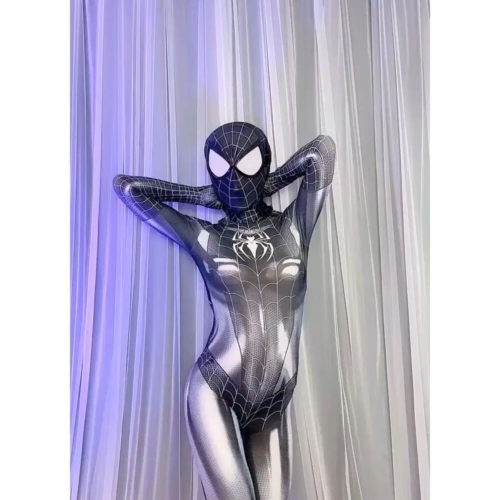 蜘蛛侠女抖 音紧身衣M J女共生体连体衣c o Splay服装女漫展演出在类目 模玩/动漫/周边/cos/桌游, Cosplay服饰/道具/服务, Cosplay女装中 - 来自Buy2taobao.com提供专业的淘宝代购服务