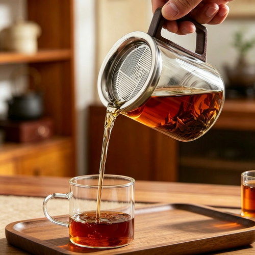 耐高温玻璃公道杯茶漏一体