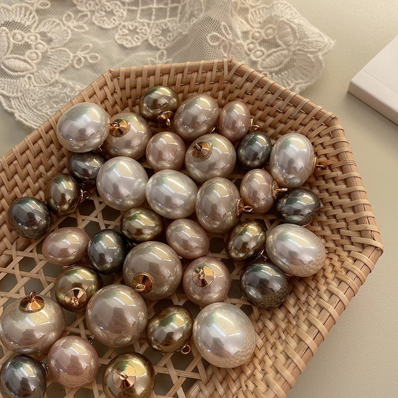 艺森ESSTUDIO台湾高亮珍珠金底钮