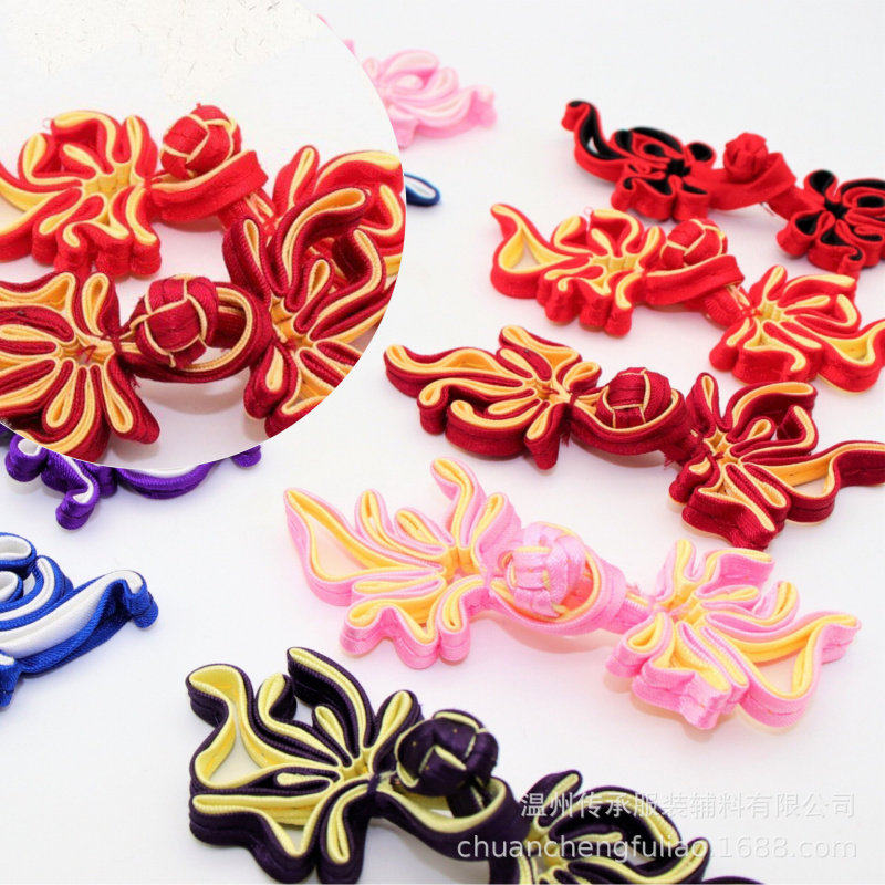 凤尾盘扣  唐装旗袍汉服禾服装饰扣子 龙凤褂装饰扣,居家布艺,纽扣,淘宝优惠券,粉丝福利购,淘宝优惠卷