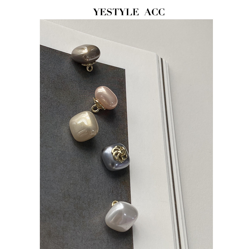 YES艺森方形珍珠纽扣旗袍装饰扣