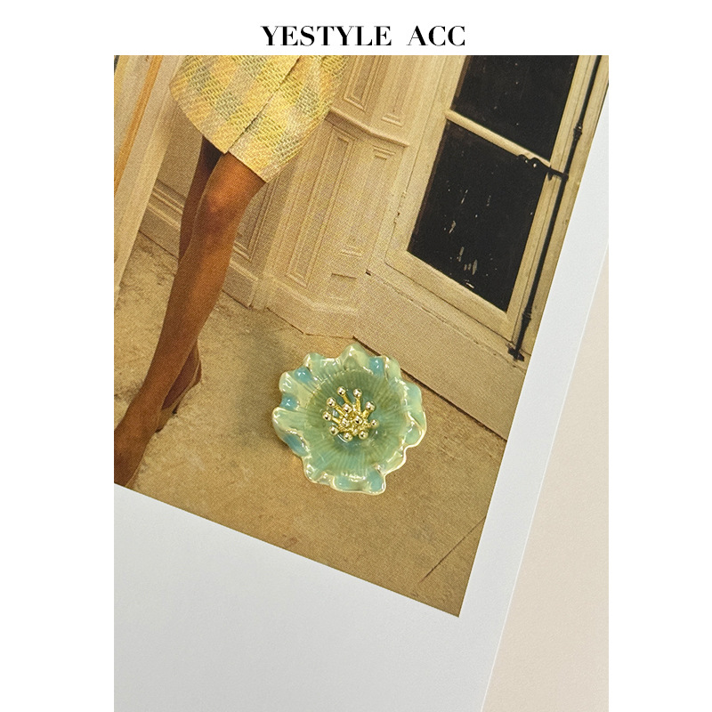 YES艺森立体花朵合金纽扣3D花国