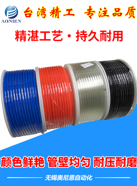 英制PU气管空压机1/4气动软管1/8气泵5/32 5/16 3/8 1/2-4