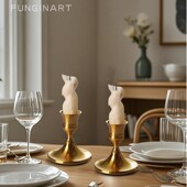 法式 金属烛台ins生日情人节圣诞节餐桌面烛台架婚礼家用烛光晚餐