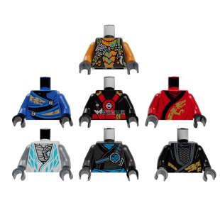 LEGO乐高幻影忍者人仔身体劳埃德赞凯杰寇妮雅吴大师通用全新正品