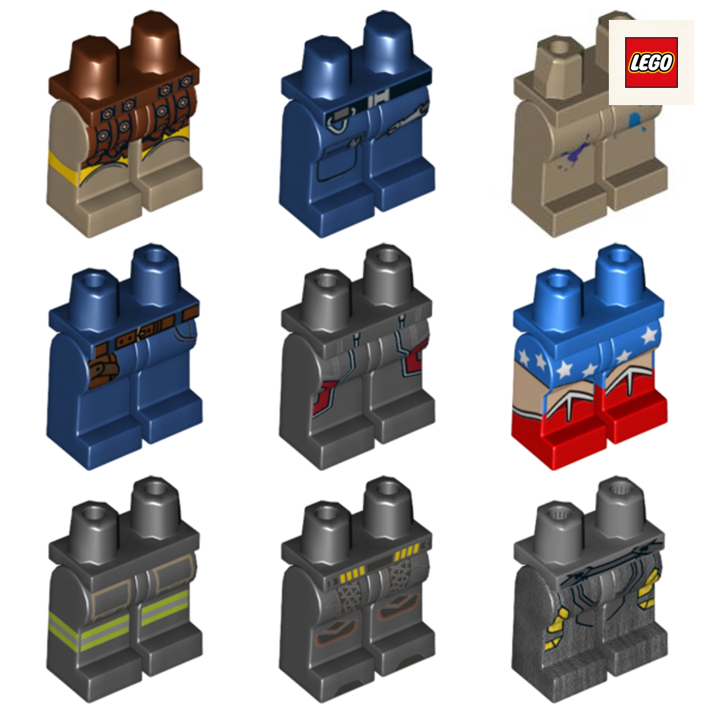 LEGO乐高人仔配件骑士腿积木全新图片