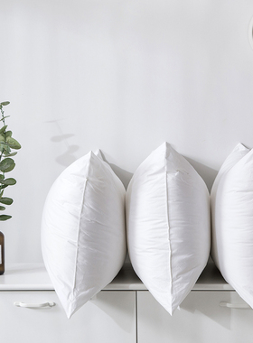 五星级酒店枕纯白色枕芯羽丝绒单人枕头全棉高枕低枕慢回弹软枕心