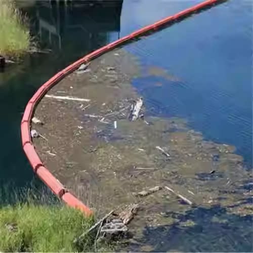 河道水面水草打捞拦污网坑塘漂浮物阻拦拖网清理浮萍水上树叶拉网